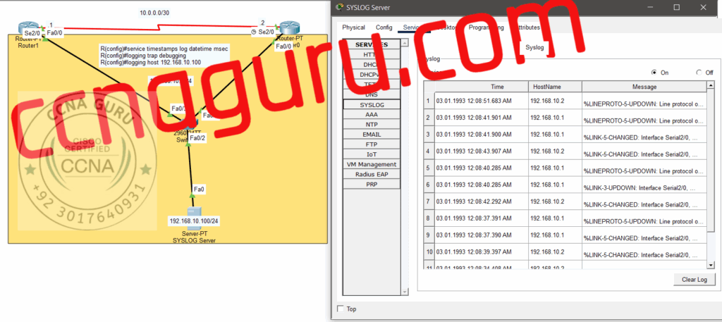 Syslog configuration