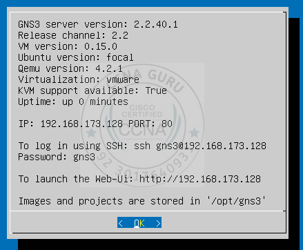 Connect to GNS3 VM via SSH for IOU License Activation