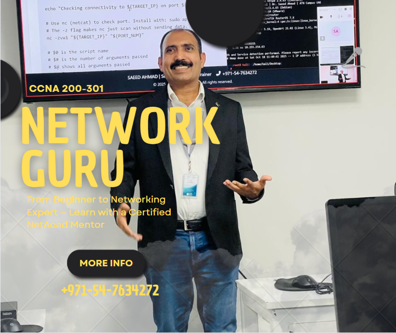 CCNP Tutor Dubai - Network Engineer Interview Preparation with CCNaguru Saeed Ahmad